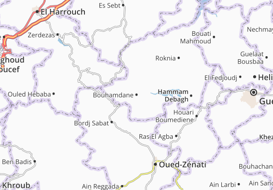 Mapa Bouhamdane