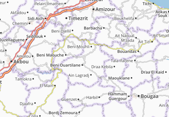 Mapa Beni Chebana