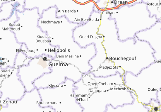 Karte Stadtplan Beni Mezline