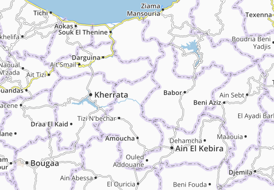 Kaart Plattegrond Oued El Bared