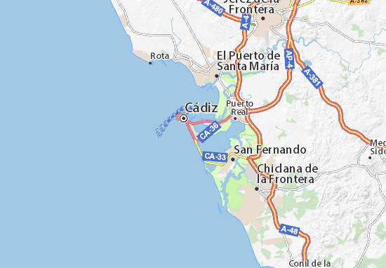 Cádiz Map