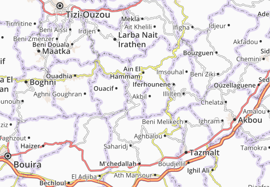 Mapa Iboudraren