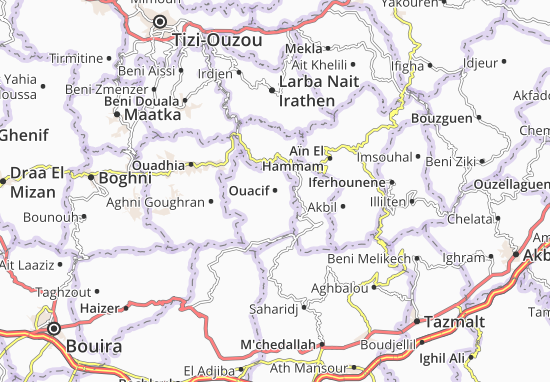 Mapa Ouacif