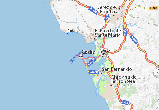 Mapa Cádiz
