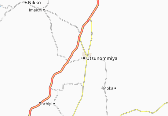 Karte Stadtplan Utsunommiya