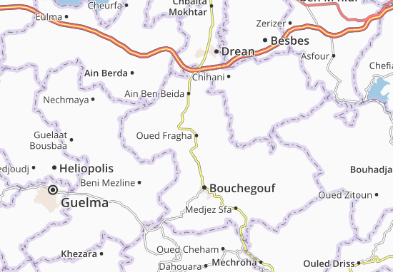 Kaart Plattegrond Oued Fragha