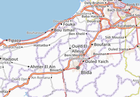 Carte-Plan Oued El Alleug