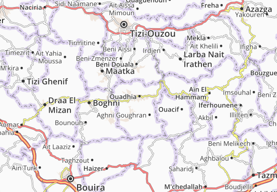 Kaart Plattegrond Ouadhia