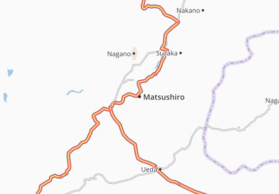 Karte Stadtplan Matsushiro