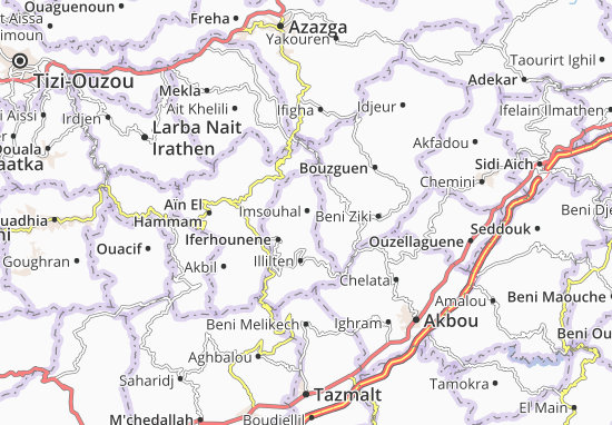 Karte Stadtplan Imsouhal