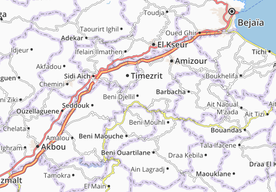 Mapa Beni Djellil