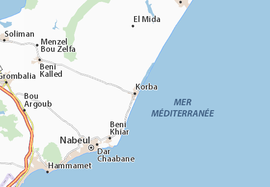 Mapa Korba