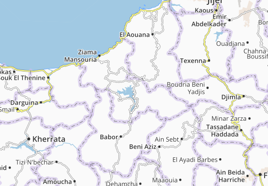 Mapa Erraguene