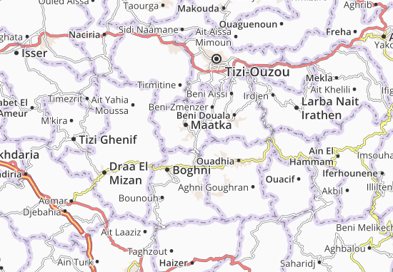 Karte Stadtplan Souk El Tenine