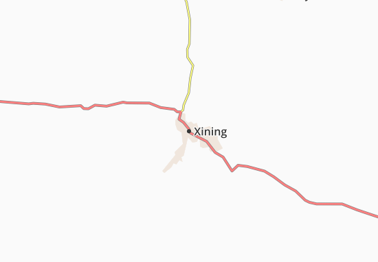 Kaart Plattegrond Xining