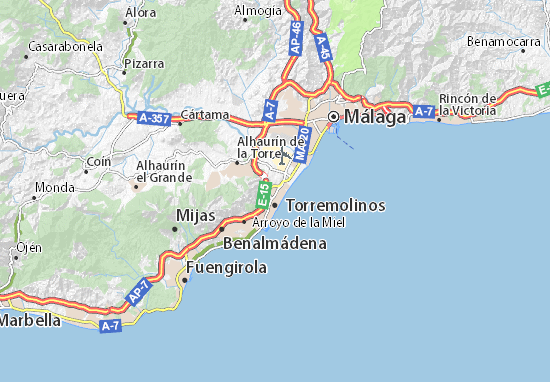 torremolinos mapa Detailed map of El Pinar   El Pinar map   ViaMichelin