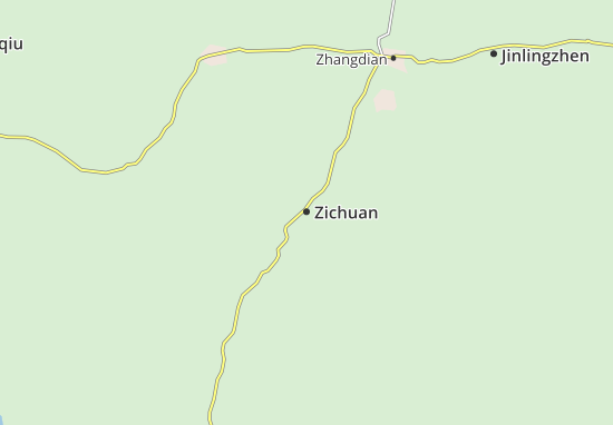 Karte Stadtplan Zichuan