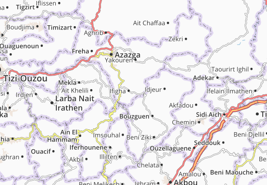 Karte Stadtplan Ifigha