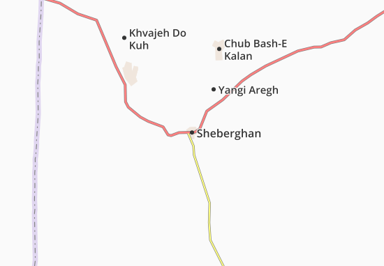 Mapa Sheberghan