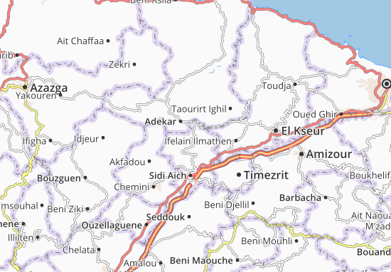 Karte Stadtplan Tifra