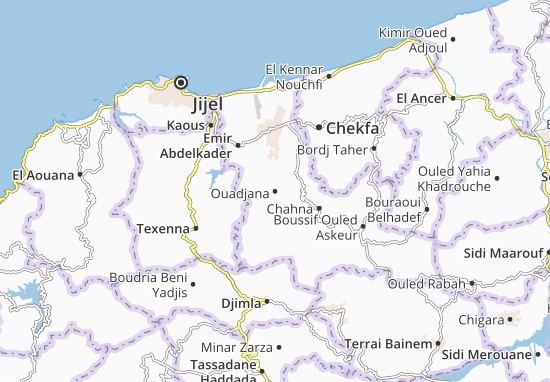 Mapa Ouadjana
