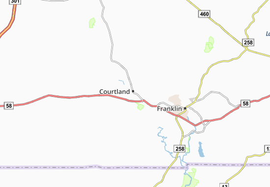 Mapa Courtland