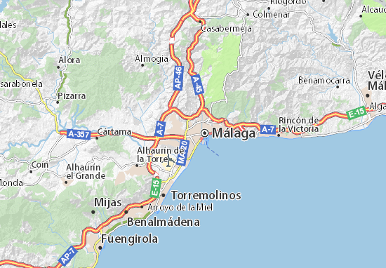 Mapa Málaga