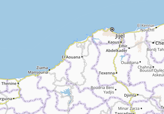 Mapa El Aouana