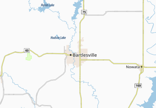 Kaart Plattegrond Bartlesville