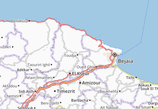 Toudja Map