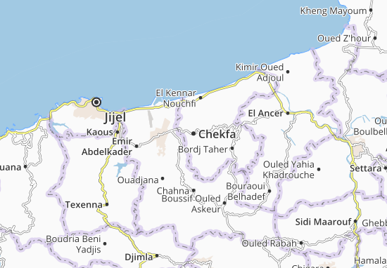 Mapa Chekfa