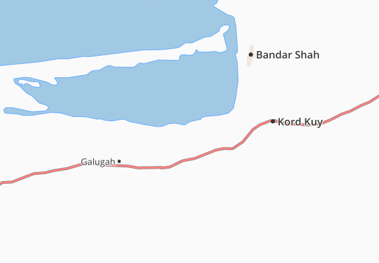 Kaart Plattegrond Bandar-e Gaz