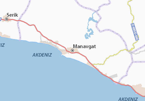 Karte Stadtplan Manavgat