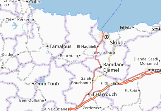 Mapa Bouchtata