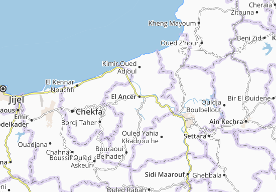 Karte Stadtplan El Ancer