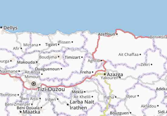 Mapa Timizart