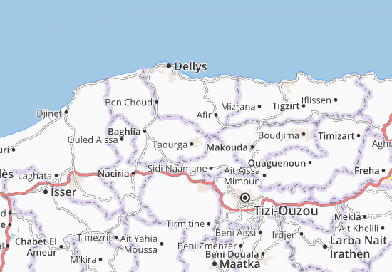 Mapa Taourga