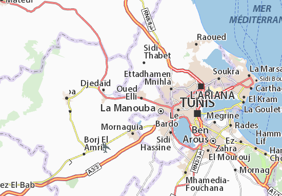 Kaart Plattegrond Oued Elli