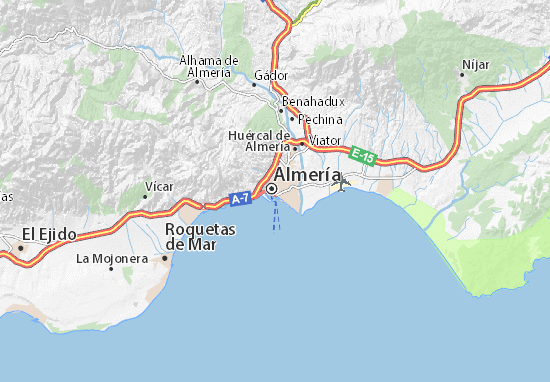 entreprenør dybtgående tyran MICHELIN Almería map - ViaMichelin