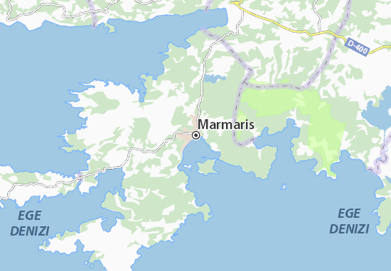 marmaris mapa Mapa Marmaris   plano Marmaris   ViaMichelin marmaris mapa
