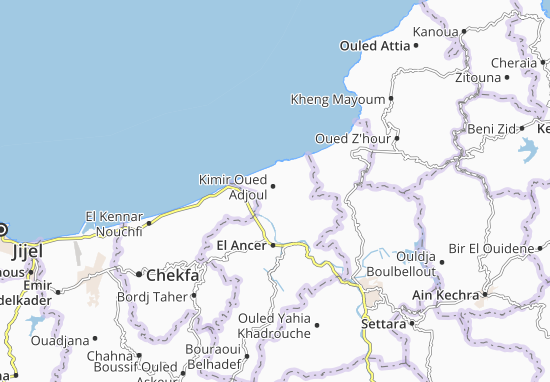 Carte-Plan Kimir Oued Adjoul