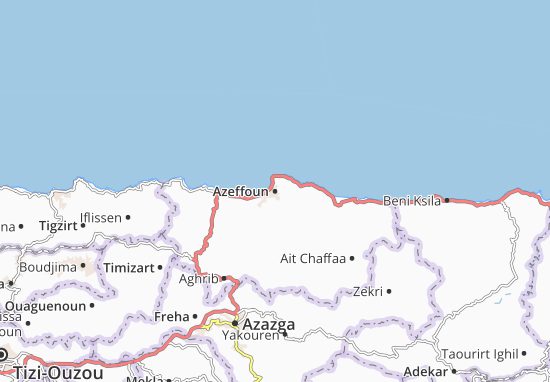 Mapa Azeffoun