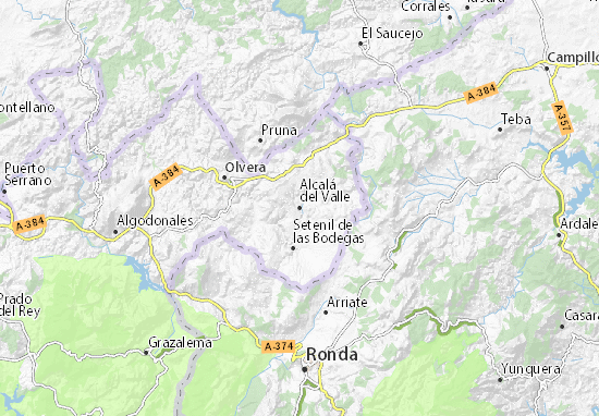 Mapa Alcalá del Valle