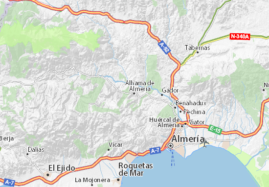 Carte-Plan Alhama de Almería