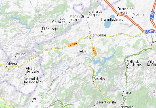 Karte Stadtplan Teba