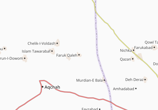 Karte Stadtplan Faruk Qaleh