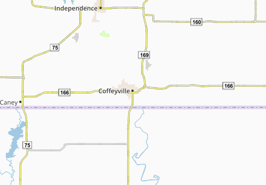 Mapa Coffeyville