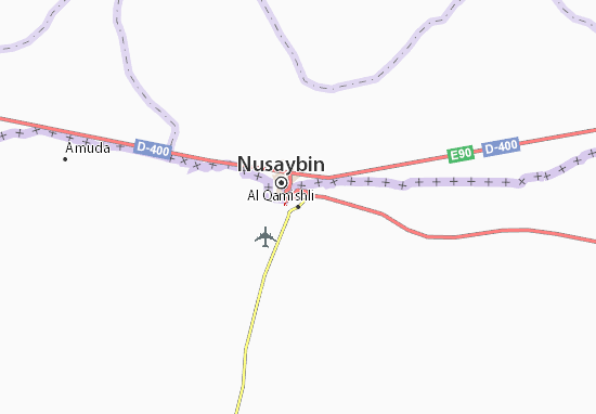 Karte Stadtplan Al Qamishli