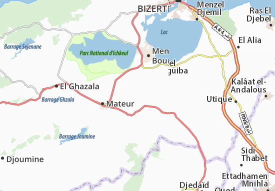 Mapa Borj El Kherba
