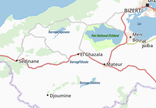 Karte Stadtplan El Ghazala